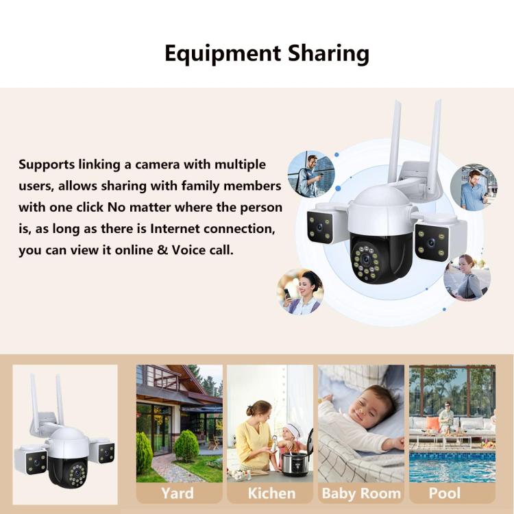 QX155 6MP Triple Camera SE Asia 4G Version Supports Humanoid Detection, EU Plug, US Plug, UK Plug, AU Plug QX155 6MP Triple Camera SE Asia 4G Version Supports Humanoid Detection, EU Plug, US Plug, UK Plug, AU Plug
